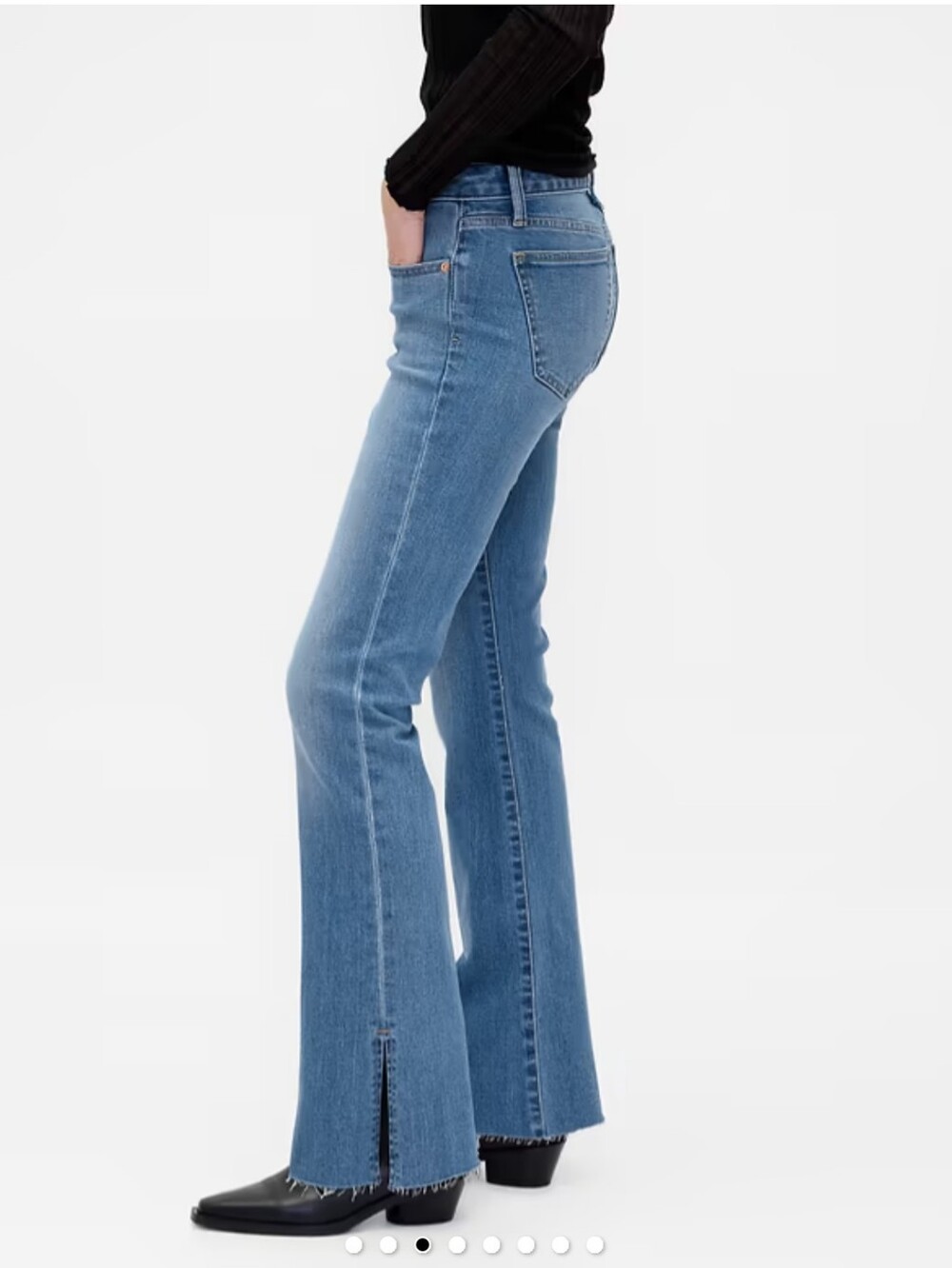 Gap NWT Long And Lean Split Hem Flare Jeans.